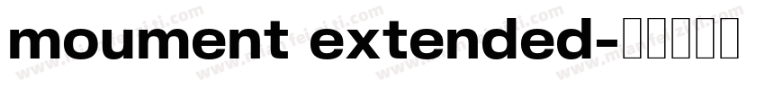 moument extended字体转换